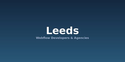 Leeds skyline — Webflow Developers